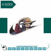 NIKE | Monkey D. Luffy | One Piece - Animé  - Embroidery Design - FineryEmbroidery